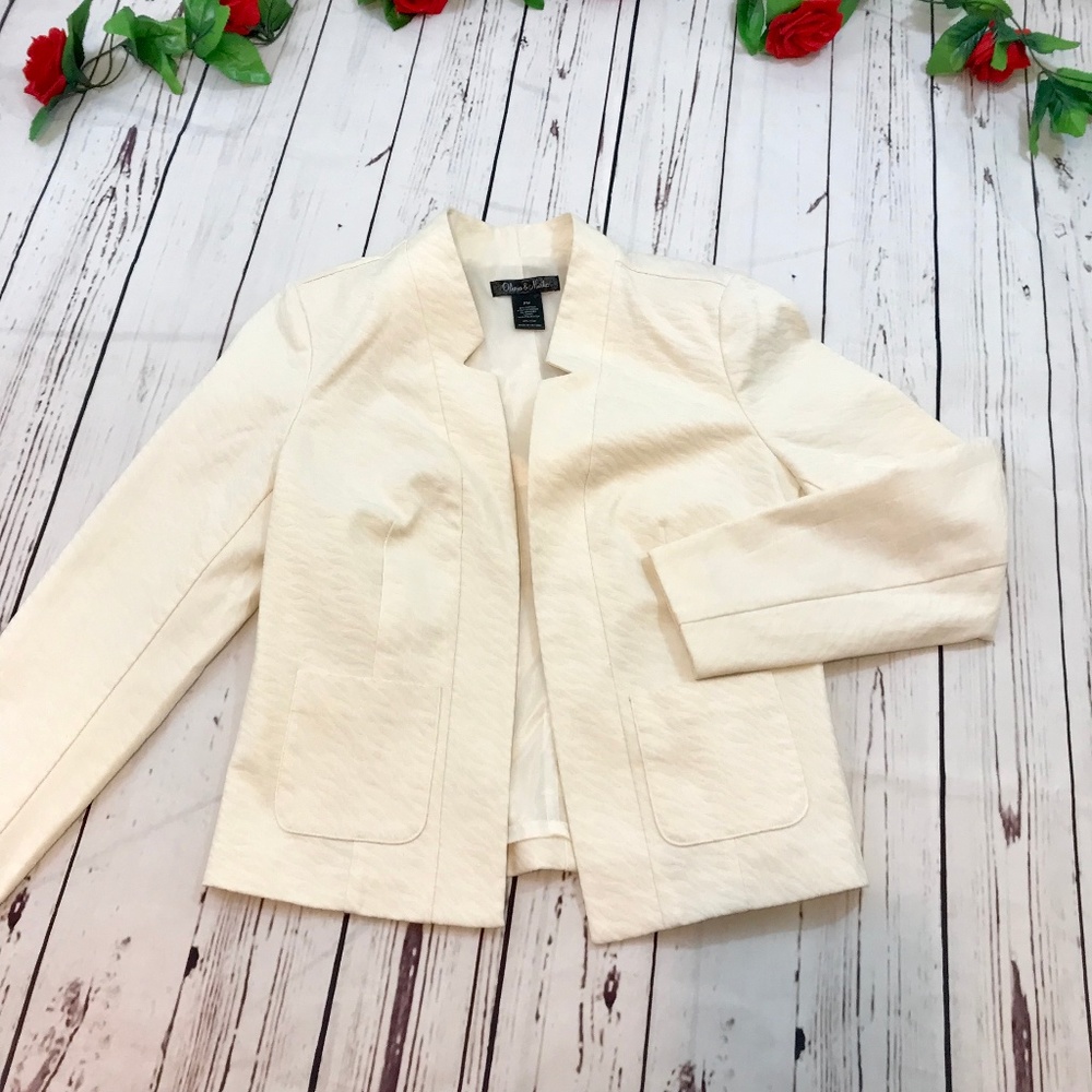 OLIVIA & Martin off white textured jacket - PM